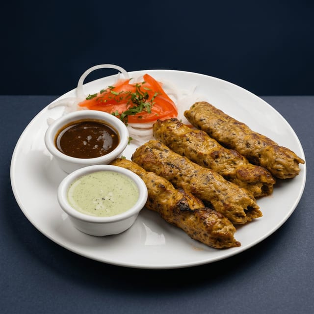 Chicken Seekh Kabab 4 Pcs.